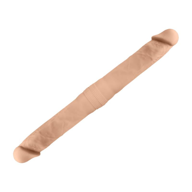 Dvigubas dildo su tikroviška tekstūra