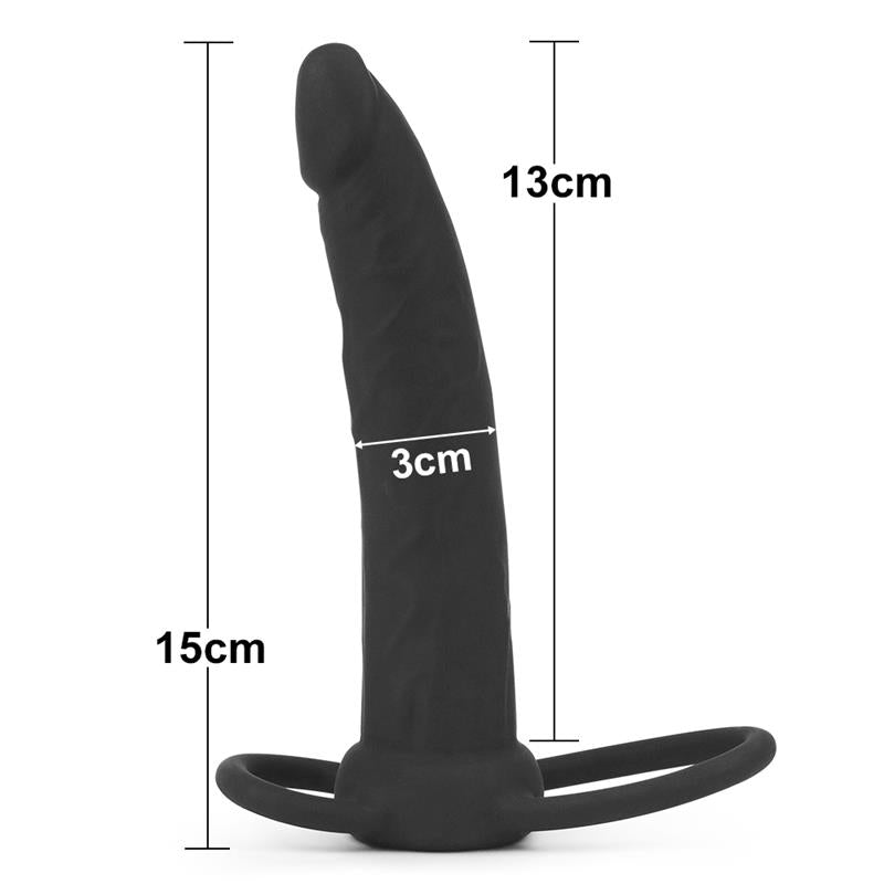 Dildo su žiedais ir natūralia forma
