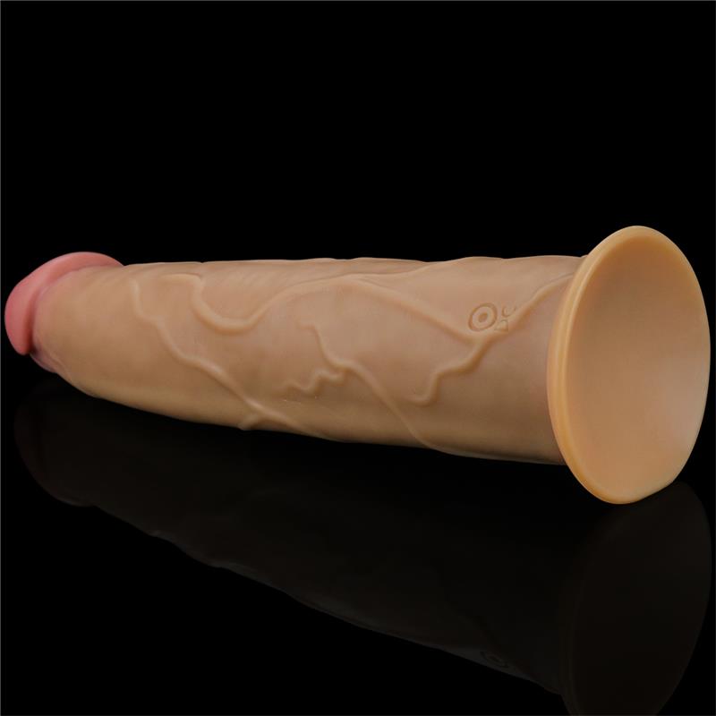 Dvisluoksnis dildo su 10 vibracijos režimų