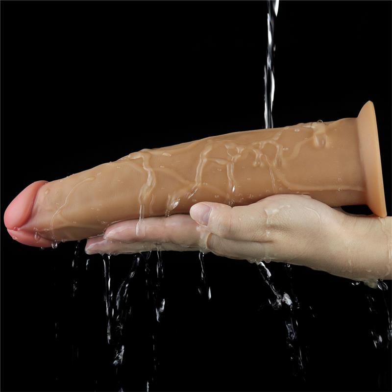Dvisluoksnis dildo su 10 vibracijos režimų