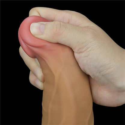 Dvisluoksnis dildo su 10 vibracijos režimų
