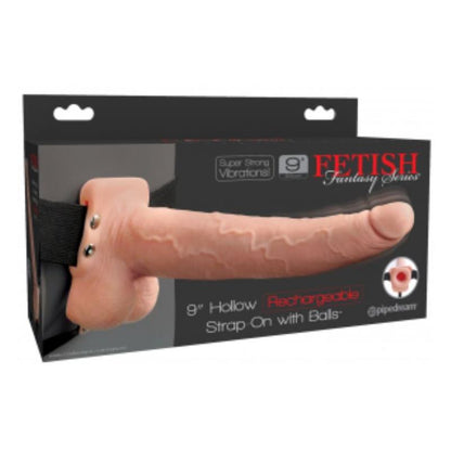 Diržas su tuščiaviduriu dildo ir 10 vibracijos režimų