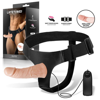 Vibruojantis strap-on su nuimama dildė