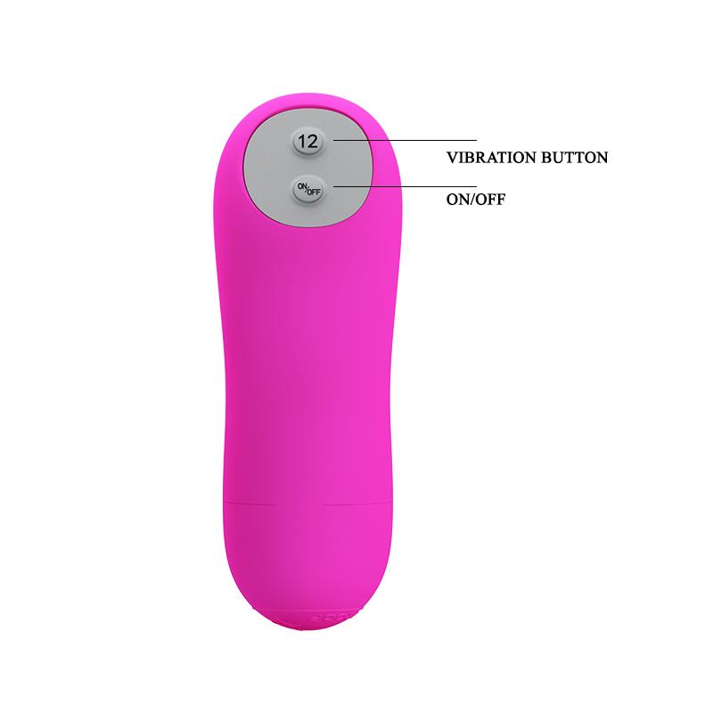 Kompaktiškas vibratorius su 12 vibracijos režimų