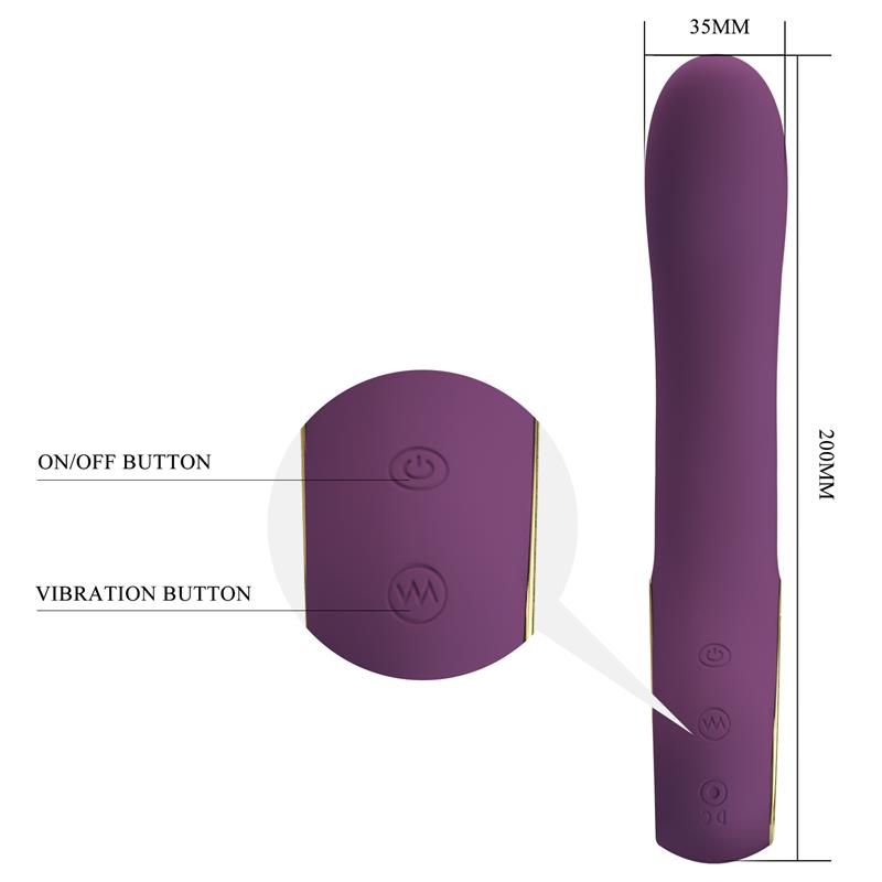 Vibratorius su pasvirusiu galu ir Bluetooth valdymu