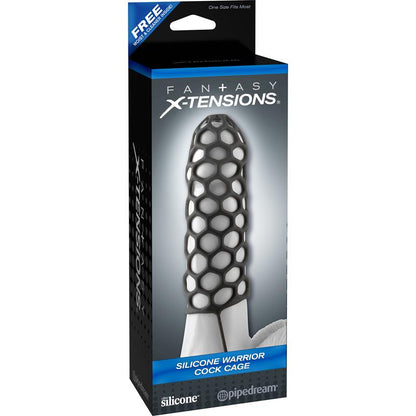 Fantasy X-tensions Silicone Warrior Cock Cage-Bla