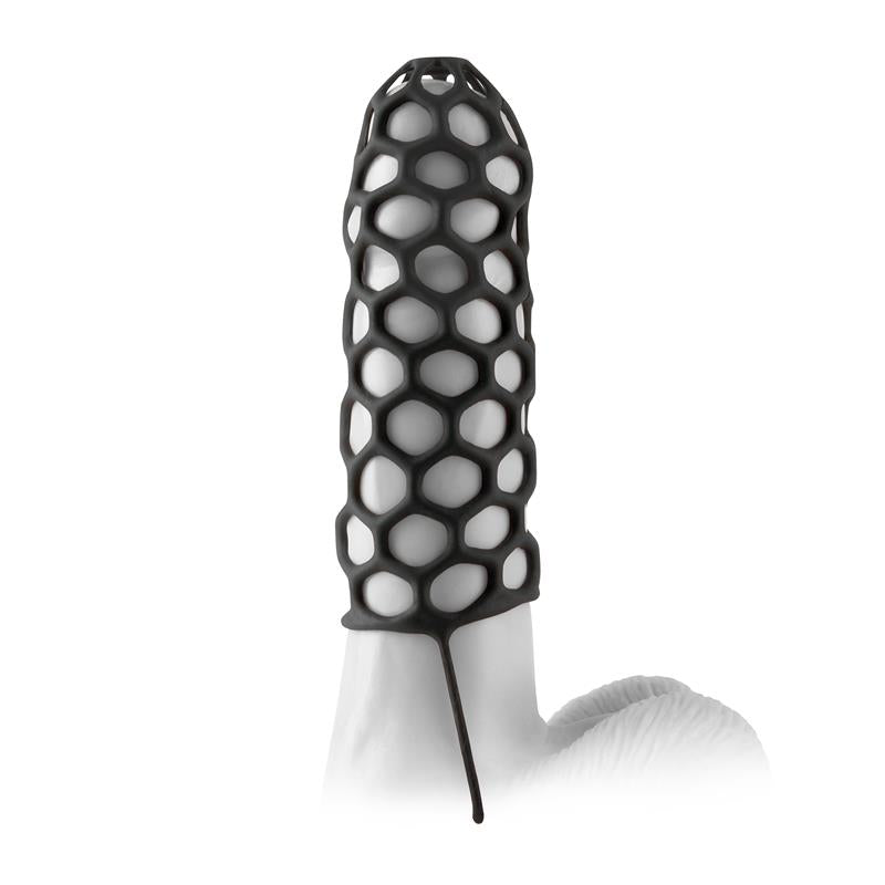 Fantasy X-tensions Silicone Warrior Cock Cage-Bla