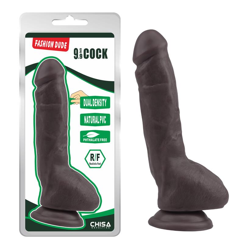 Išlenktas dildo su siurbtuku ir anatominiu profiliu