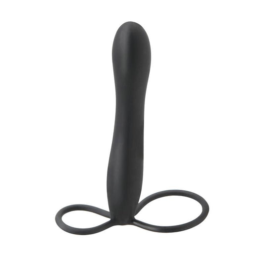 Dirželiu pririšamas dildo su dviguba stimuliacija