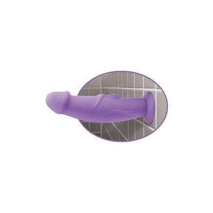 Dildo su siurbtuku ir vibracija iš silikono