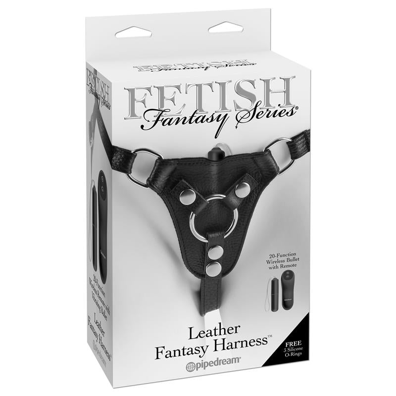 „Fetish Fantasy“ serija „Odiniai fantazijos diržai“ - juodi