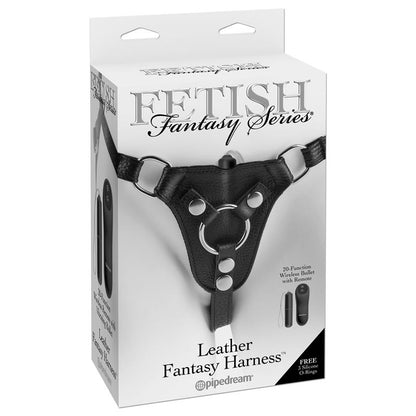 „Fetish Fantasy“ serija „Odiniai fantazijos diržai“ - juodi