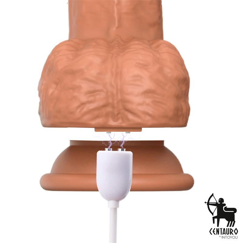 Teleskopinis dildo su 360° svyravimu ir vibracija