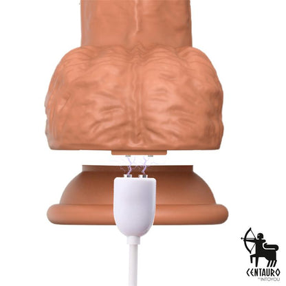 Teleskopinis dildo su 360° svyravimu ir vibracija