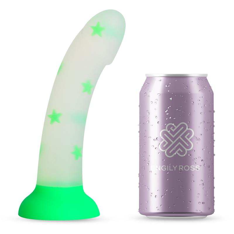 Silikoninis dildo su švytėjimo efektu