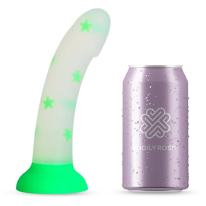 Silikoninis dildo su švytėjimo efektu
