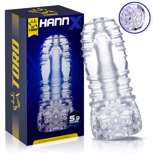 Rankinis masturbatorius su dvigubu atidarymu