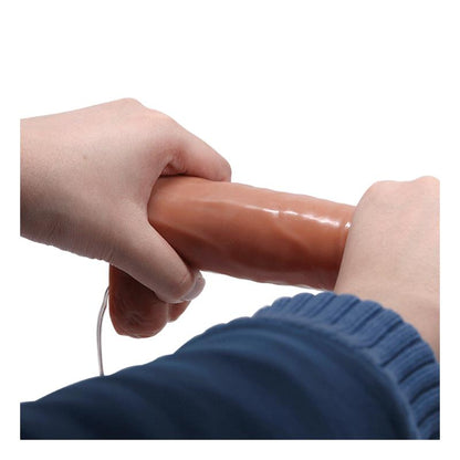 Dvigubas dildo su vibracija ir laidiniu valdymu