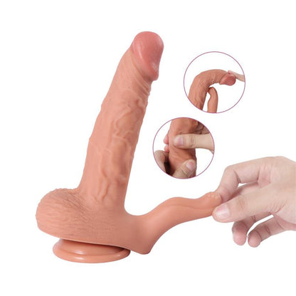 Dildo su klitorio stimuliatoriumi ir 20 vibracijos režimų