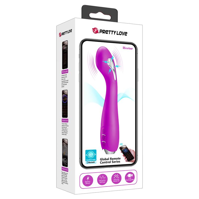 Bluetooth vibratorius su elektros šoko funkcija