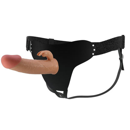 Triušio dildo petnešos su reguliuojamomis juostomis