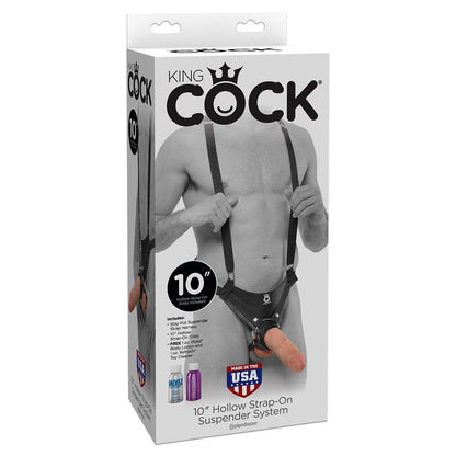 Tuščiaviduris strap-on su 25 cm dildo