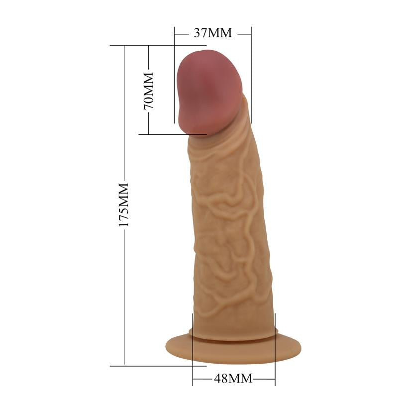 Tuščiaviduris dildo su reguliuojamais dirželiais