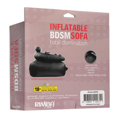 Pripučiama BDSM sofa su lipniais dirželiais