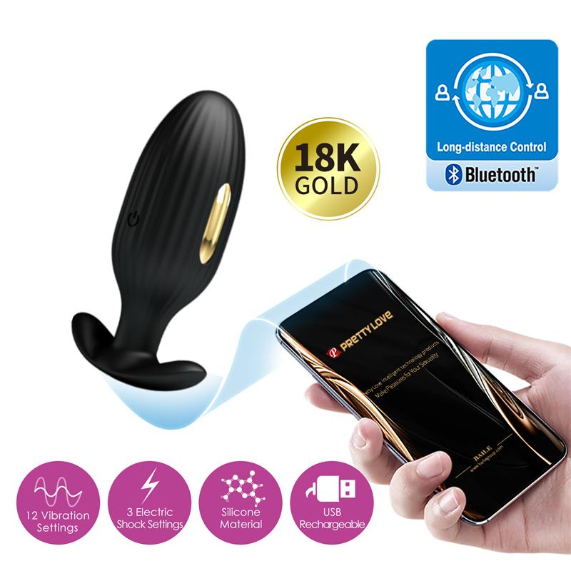 Analinis kištukas su elektrostimuliacija ir Bluetooth
