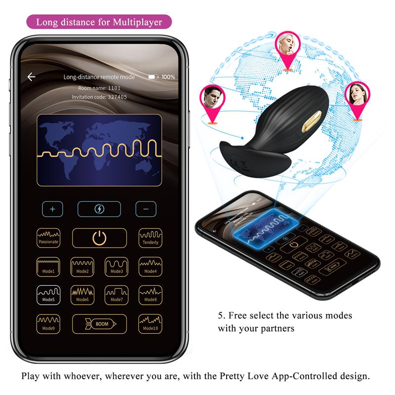 Analinis kištukas su elektrostimuliacija ir Bluetooth