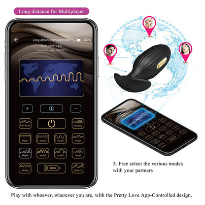 Analinis kištukas su elektrostimuliacija ir Bluetooth