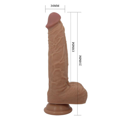 Vibruojantis dildo su stūmimo mechanizmu