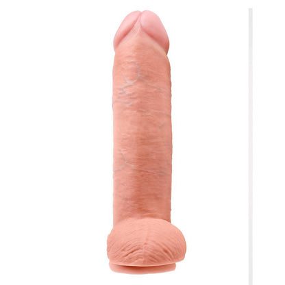 Realistiškas dildo su siurbtuku ir vandeniui atsparus