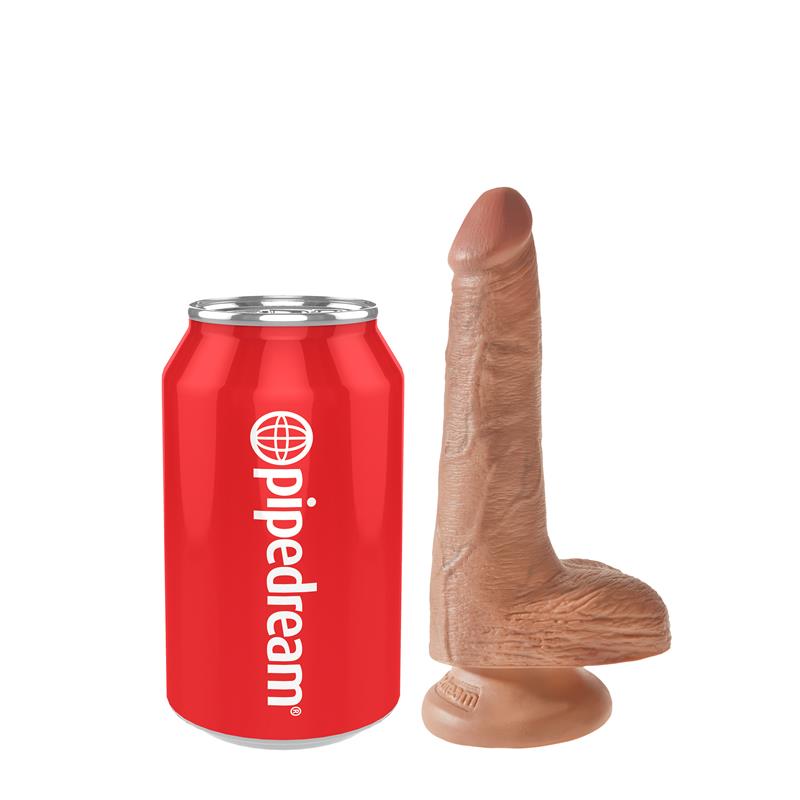 Realistiškas dildo su siurbtuku ir tekstūra