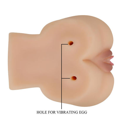 Dvigubas masturbatorius su vibracija ir šiltu pojūčiu