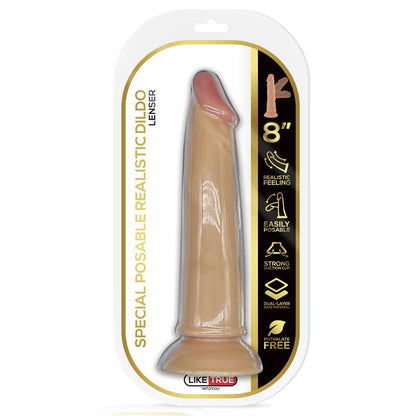 Artikuliuojamas dildo su siurbtuku ir realistišku jausmu