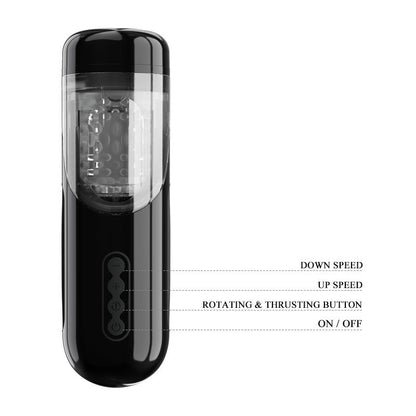 Automatinis masturbatorius su rotacija ir stūmimu