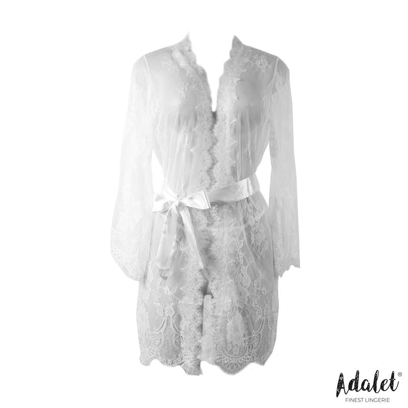 Permatomi naktiniai marškiniai su gėlių motyvu