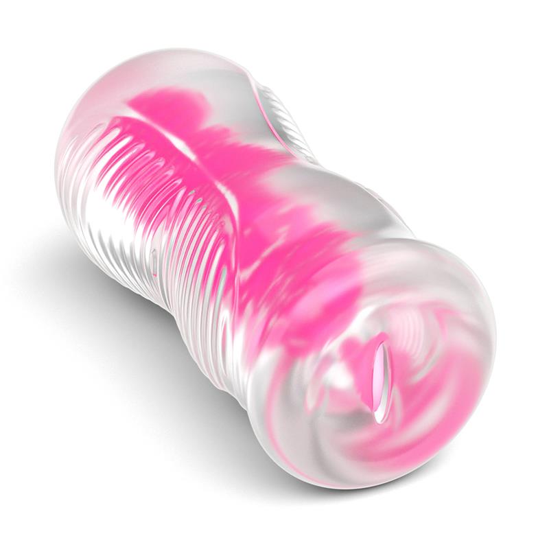 Švytintis masturbatorius su elastinga tekstūra