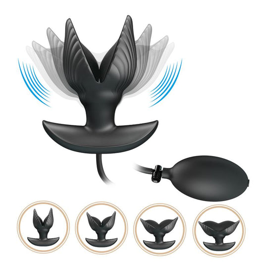 Pripučiamas analinis kištukas su vibracija