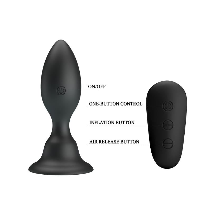Ponas Play Vibrating Anal Plug with Remote Clave 50