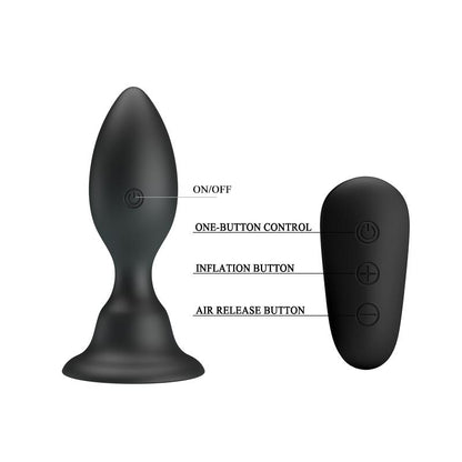 Ponas Play Vibrating Anal Plug with Remote Clave 50
