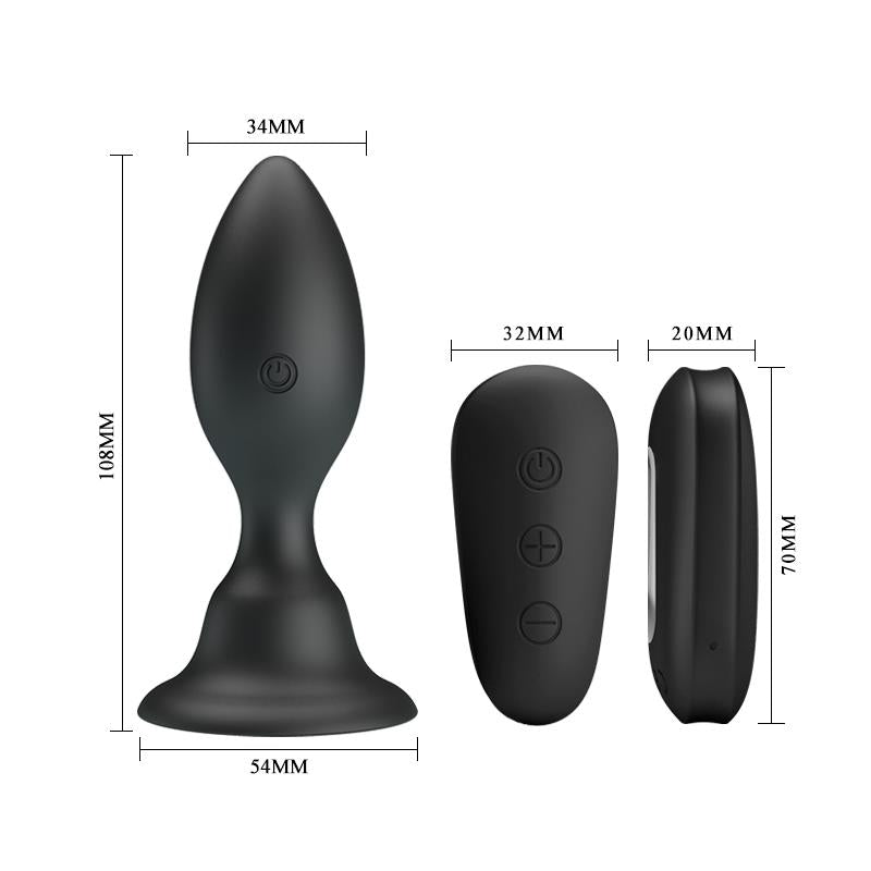 Ponas Play Vibrating Anal Plug with Remote Clave 50