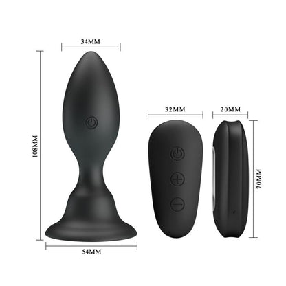Ponas Play Vibrating Anal Plug with Remote Clave 50