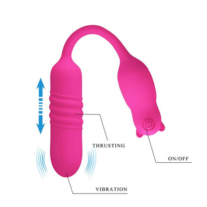 Stumiamasis kiaušinis su vibracija ir silikonine apdaila