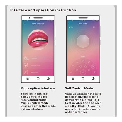 Vibruojantis kiaušinis su APP valdymu