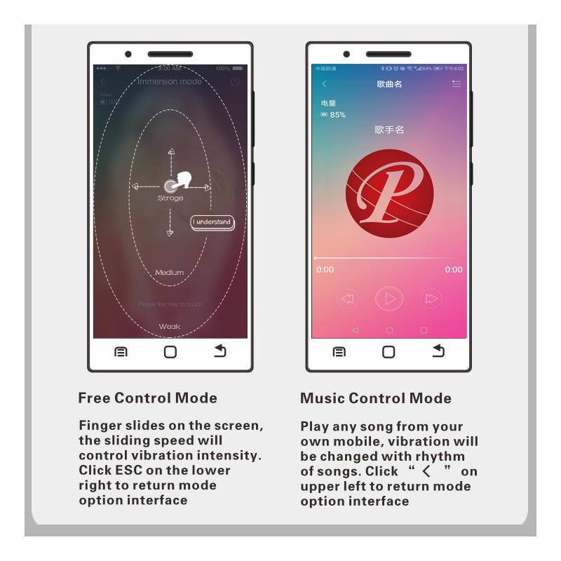 Vibruojantis kiaušinis su APP valdymu