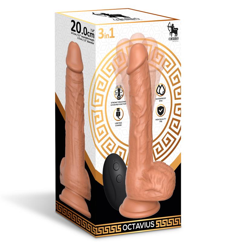 Teleskopinis dildo su 360° svyravimu