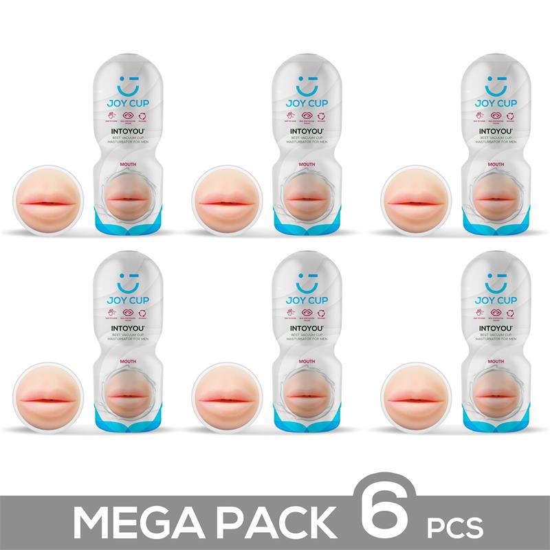Pack 6 Mouth Vacuum Cup Masturbator for Me
