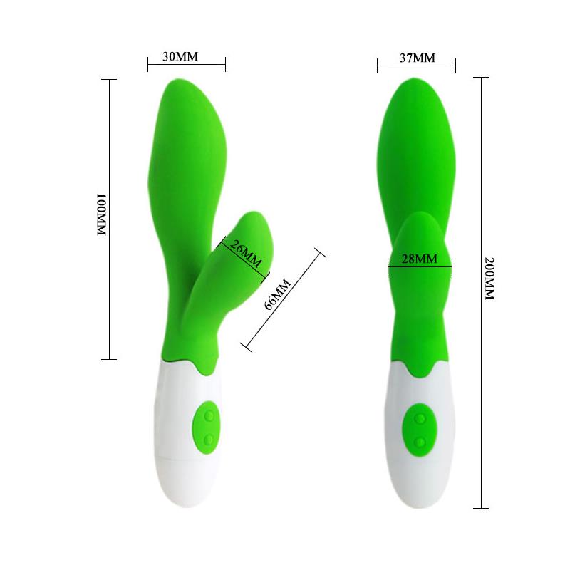 Dvigubos stimuliacijos vibratorius su 30 funkcijų